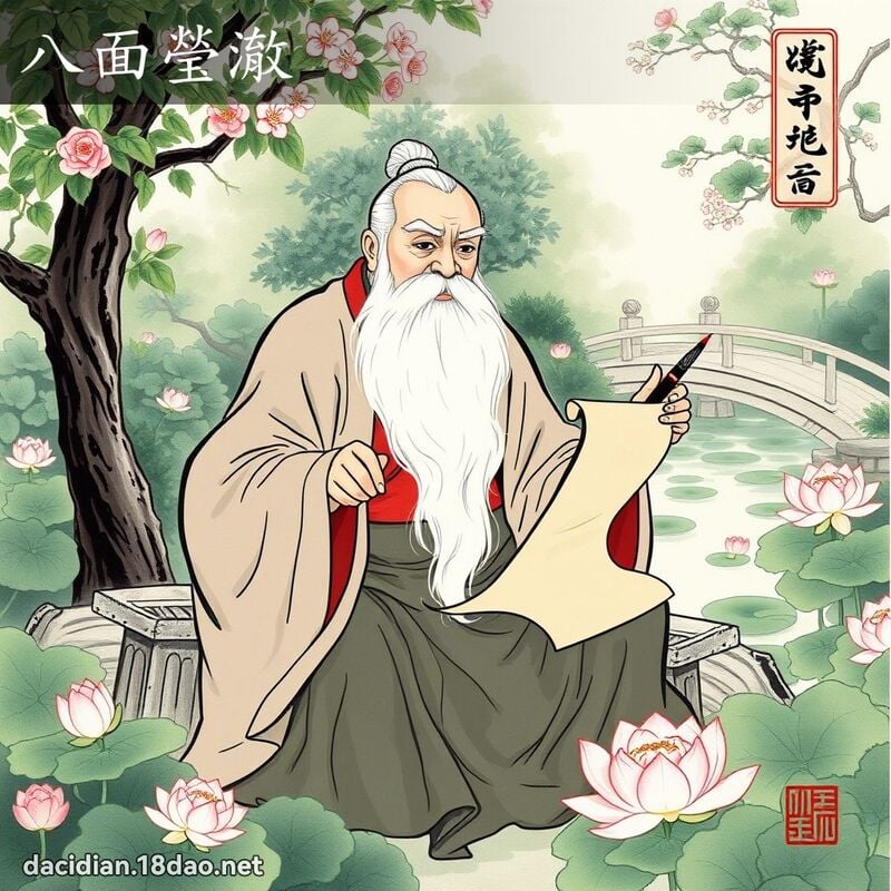 八面莹澈 配图