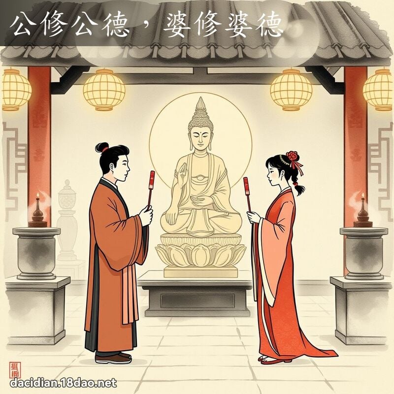 公修公德,婆修婆德 配图