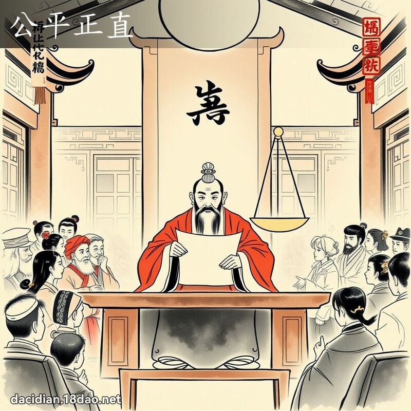 公平正直 配图
