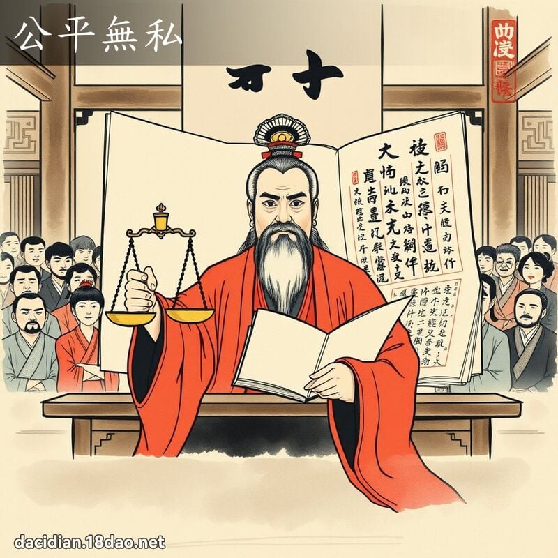 公平无私 配图