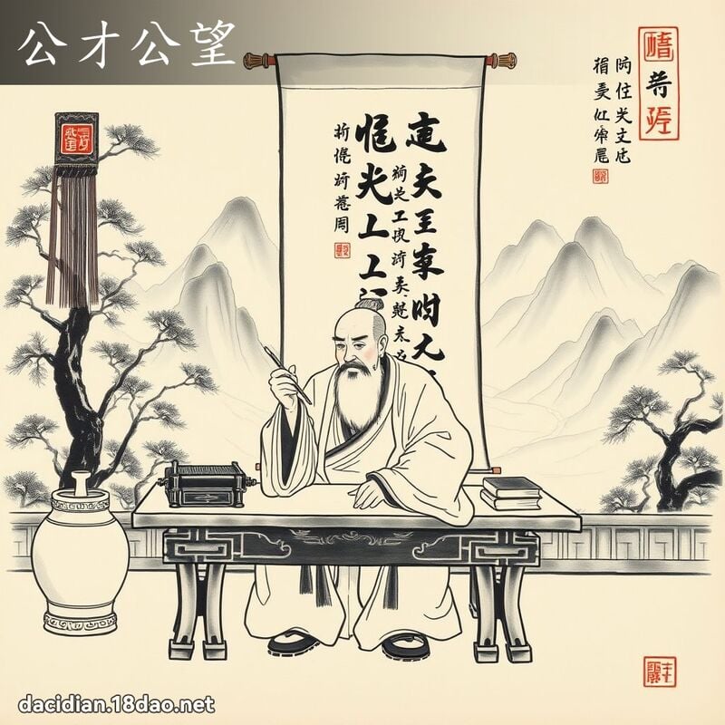 公才公望 配图