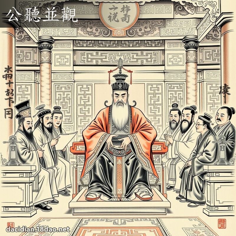 公听並观 配图