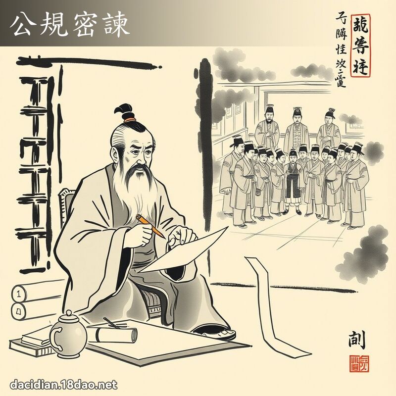 公规密諫 - 中华成语配图
