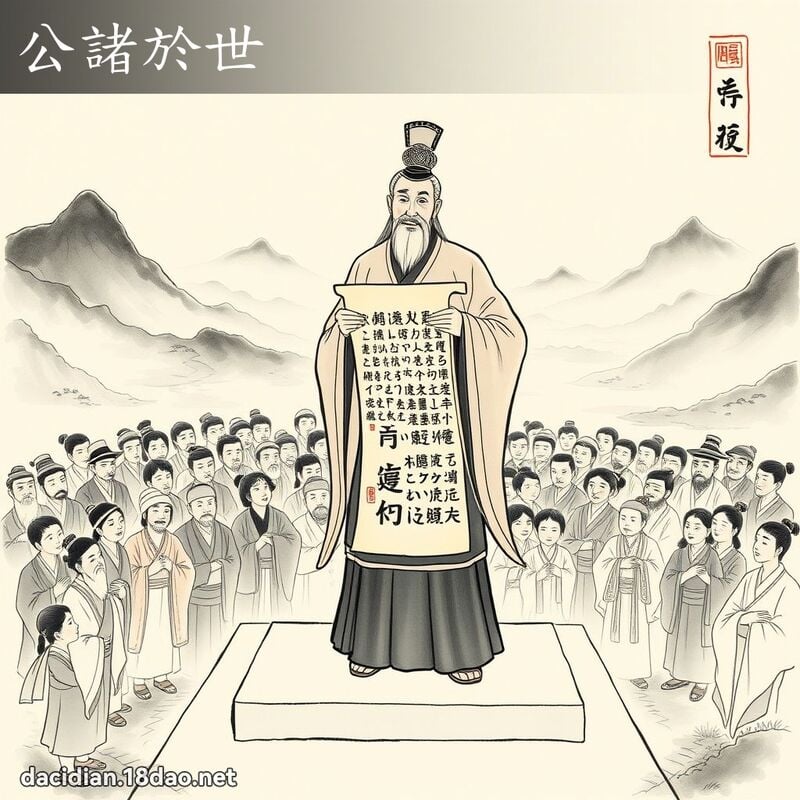 公诸於世 配图