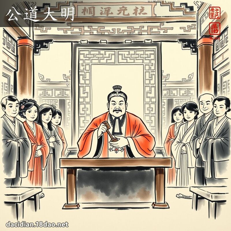 公道大明 - 中华成语配图