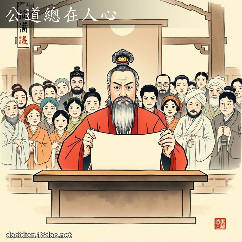 公道总在人心 配图