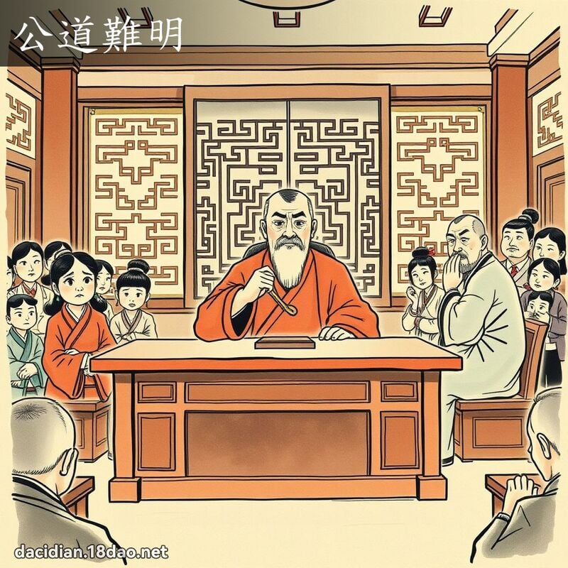 公道难明 配图