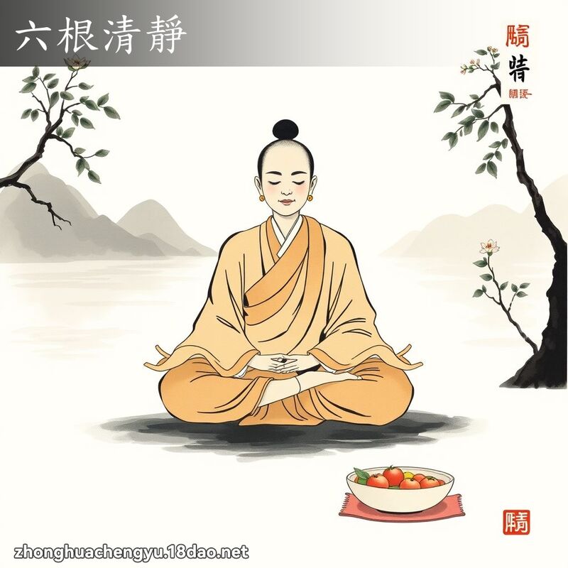 六根清靜 配图