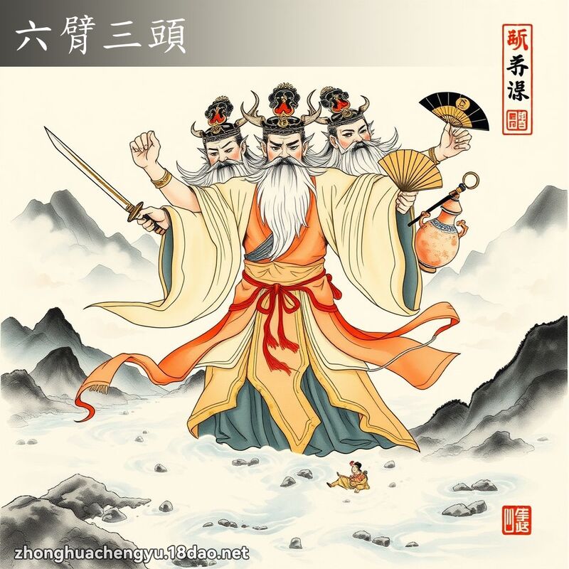 六臂三頭 配图