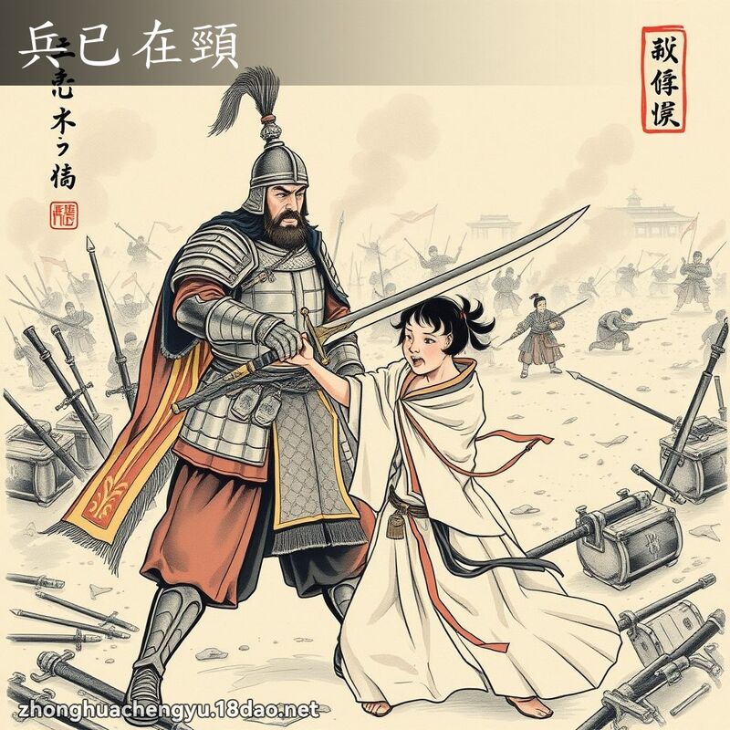 兵已在頸 配图