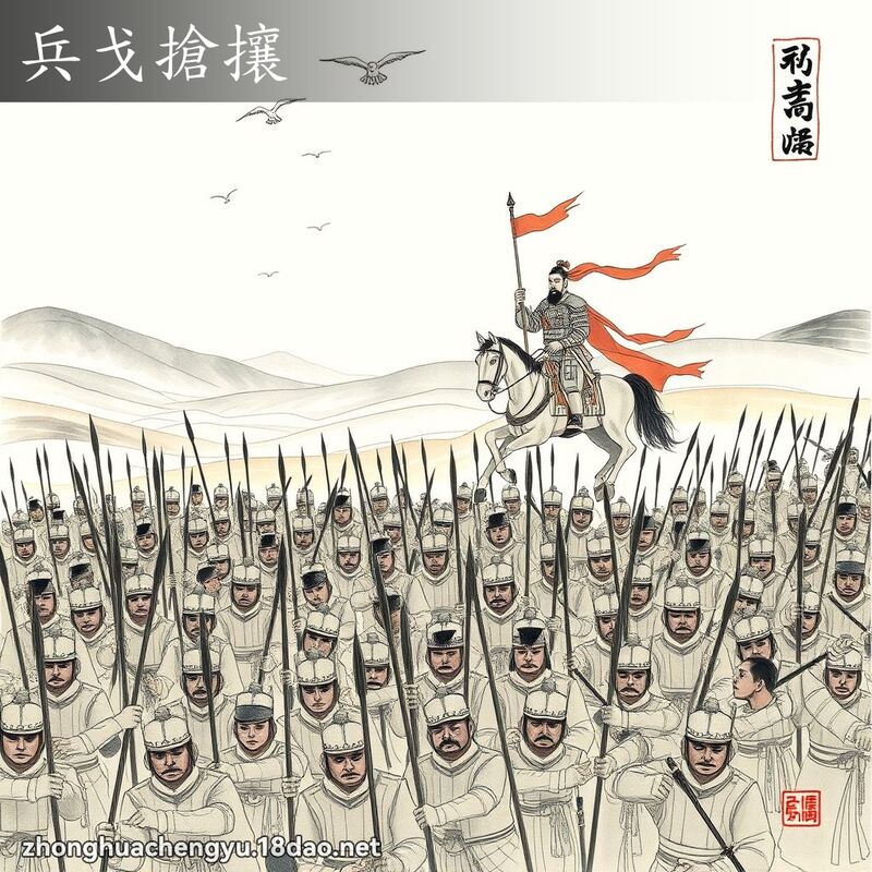 兵戈搶攘 配图