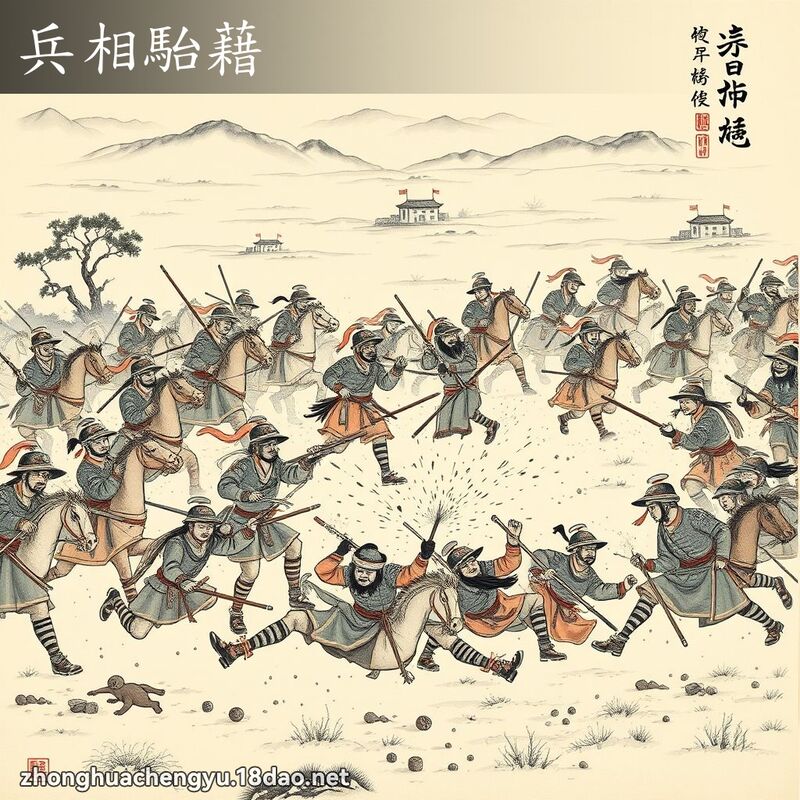 兵相駘藉 配图