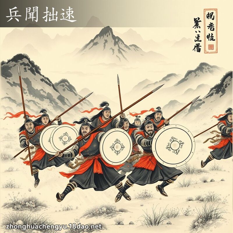 兵聞拙速 - 中華成語配圖