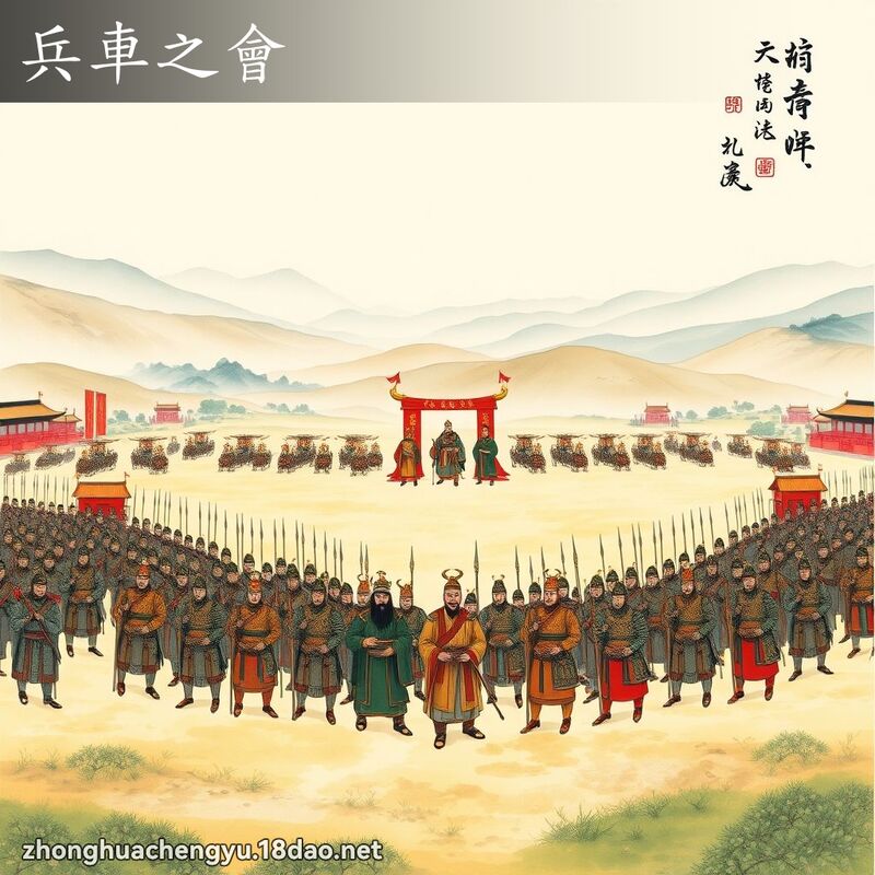 兵车之会 - 中华成语配图