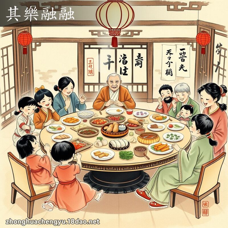 其樂融融 配图