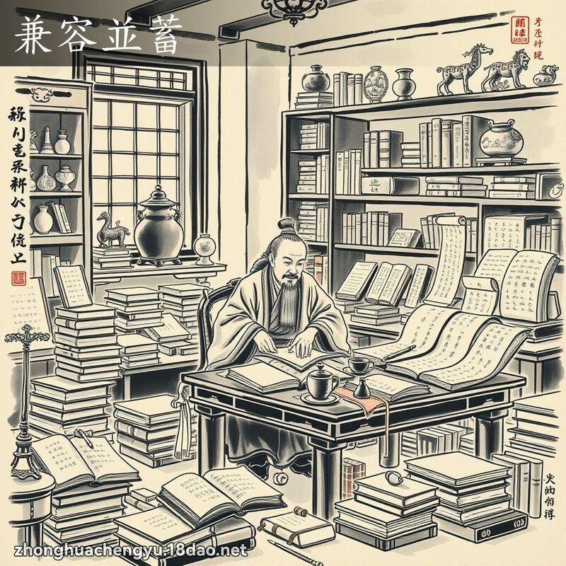 兼容並蓄 配图