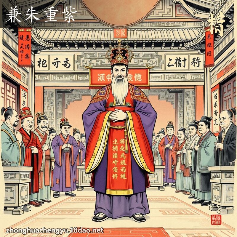 兼朱重紫 配图