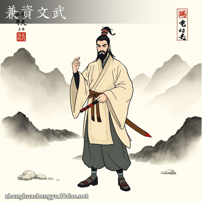 兼資文武 配图