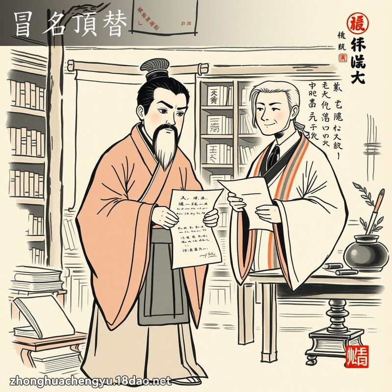 冒名頂替 配图