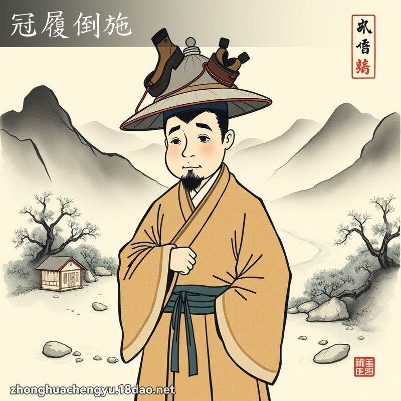 冠履倒施 配图