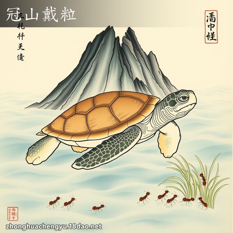 冠山戴粒 配图