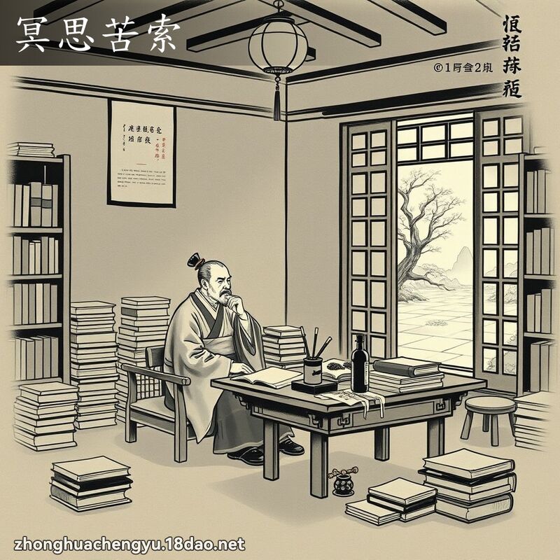 冥思苦索 配图