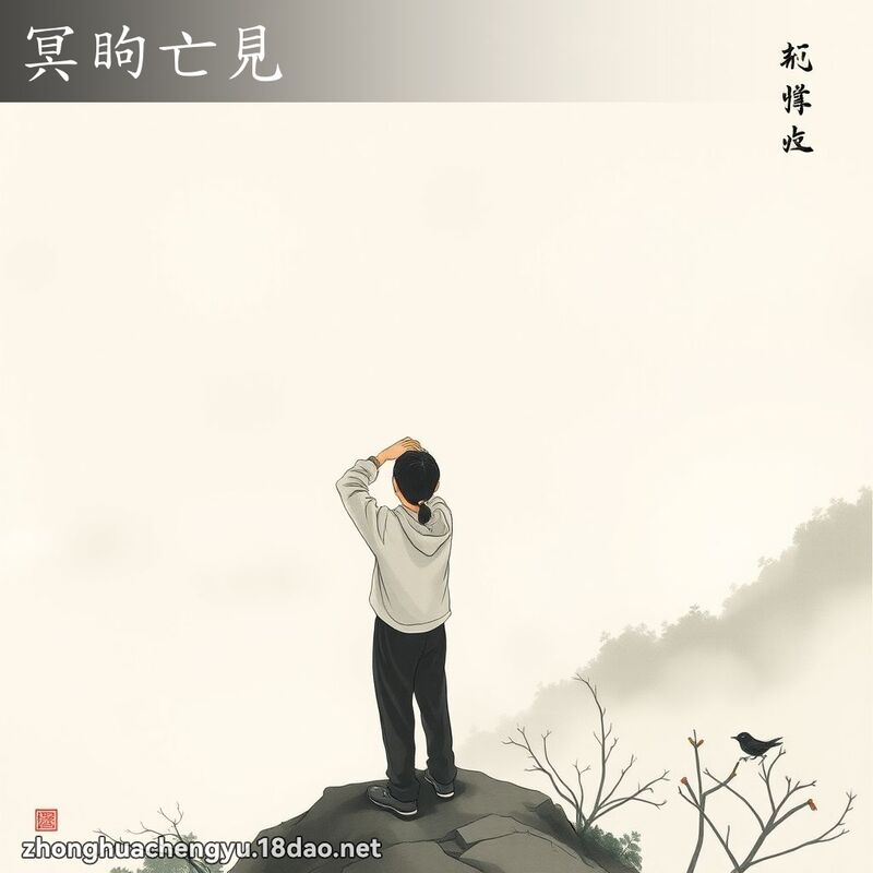 冥眗亡見 - 中華成語配圖