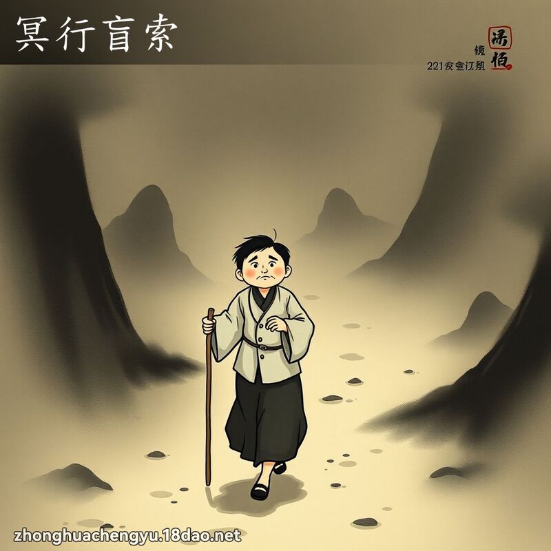 冥行盲索 配图