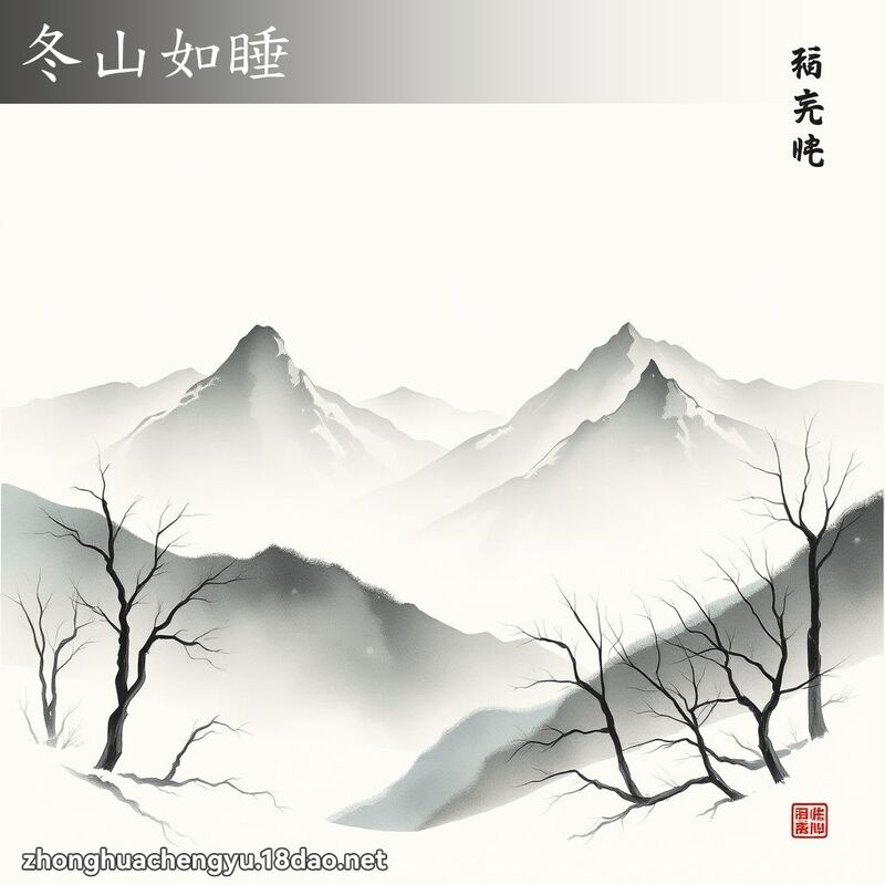 冬山如睡 配图