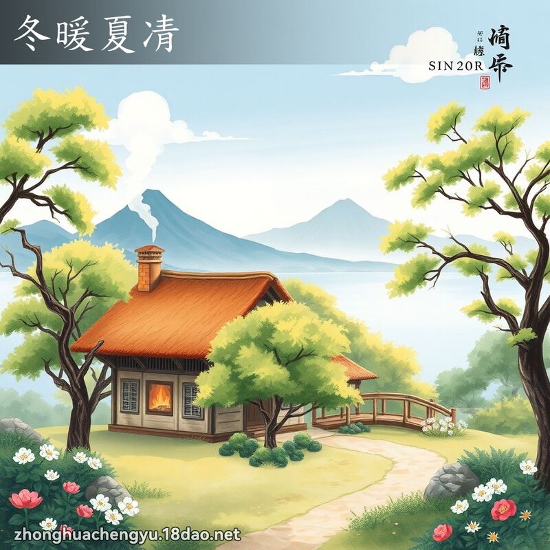 冬暖夏凊 配图