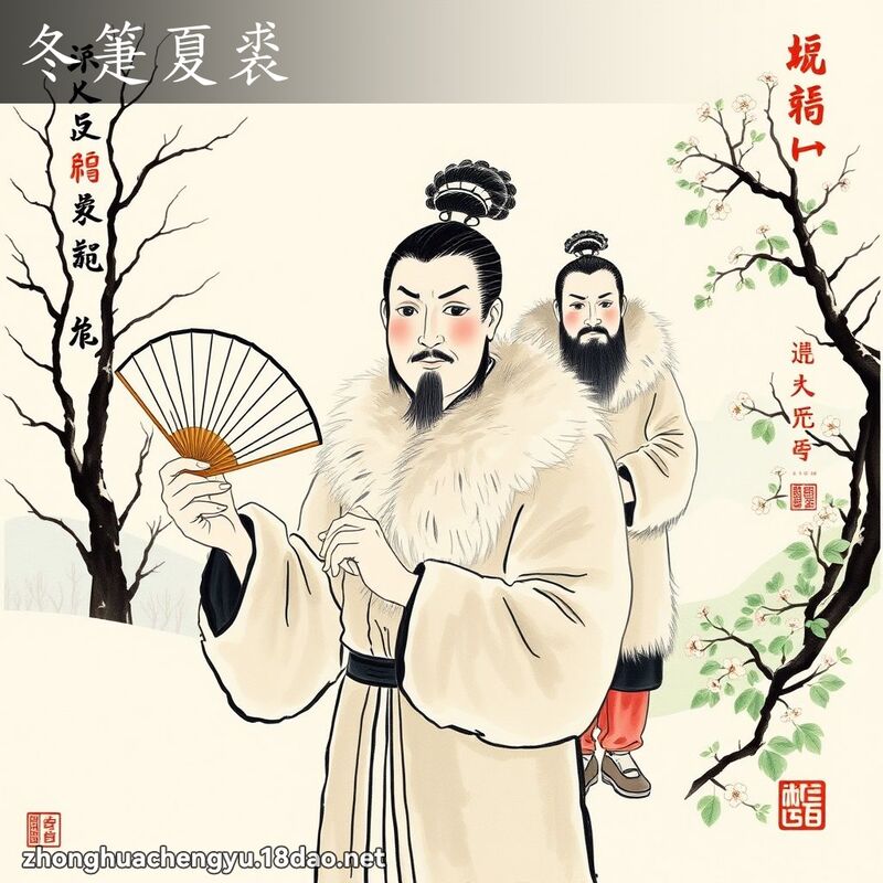冬箑夏裘 配图