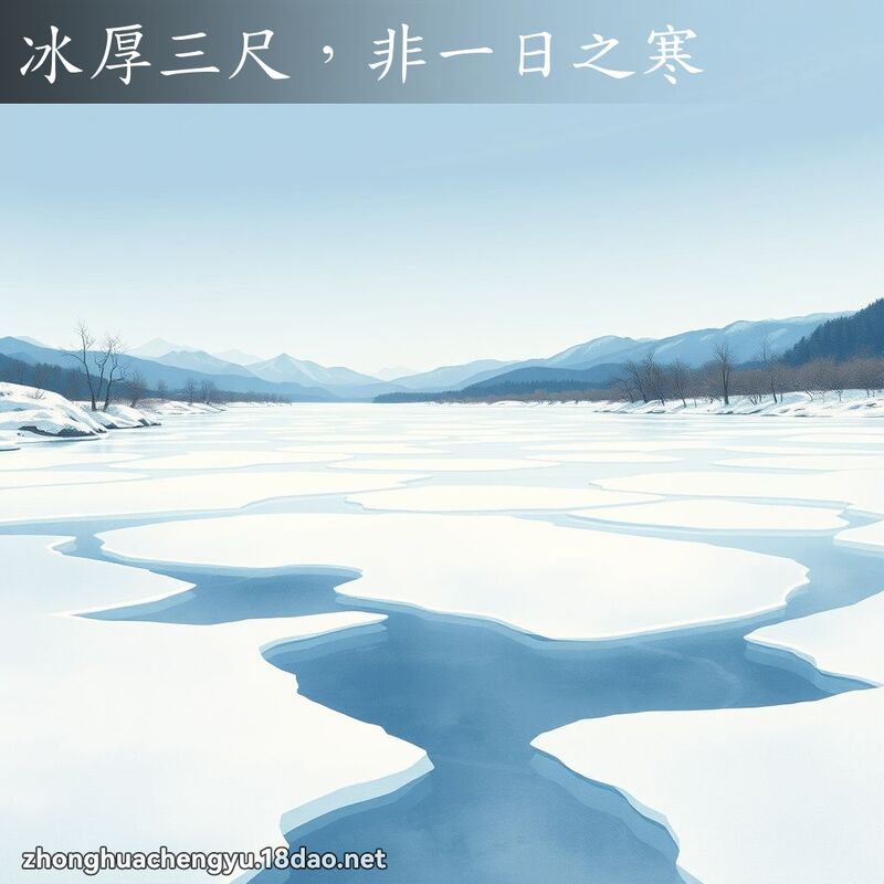 冰厚三尺,非一日之寒 配图