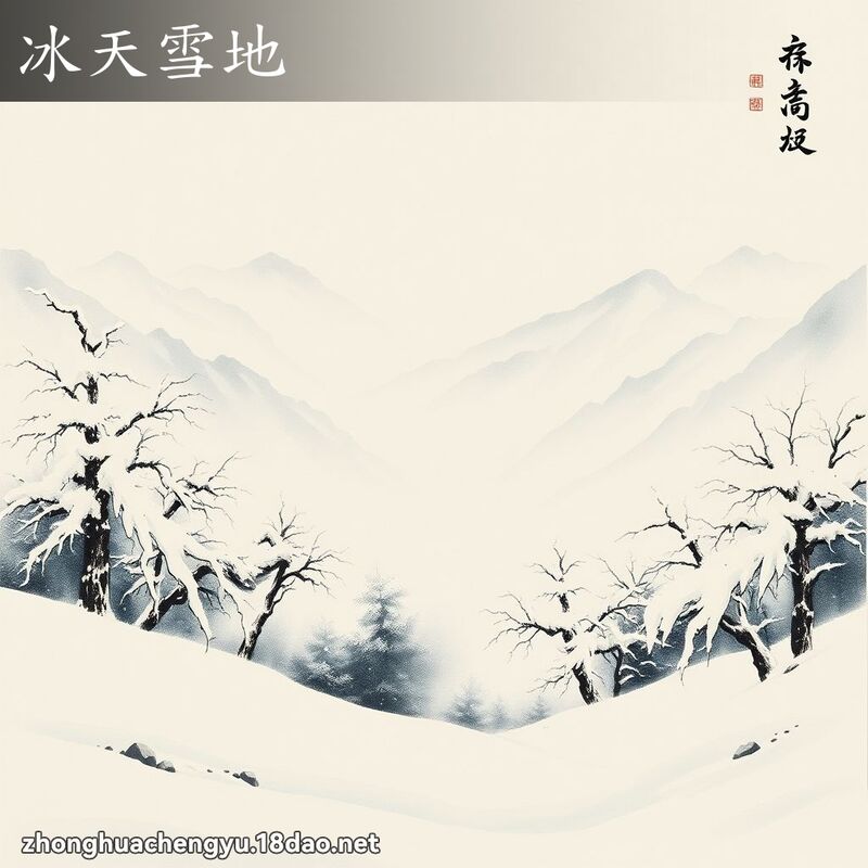 冰天雪地 配图