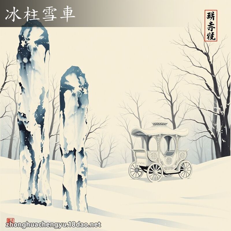 冰柱雪車 配图