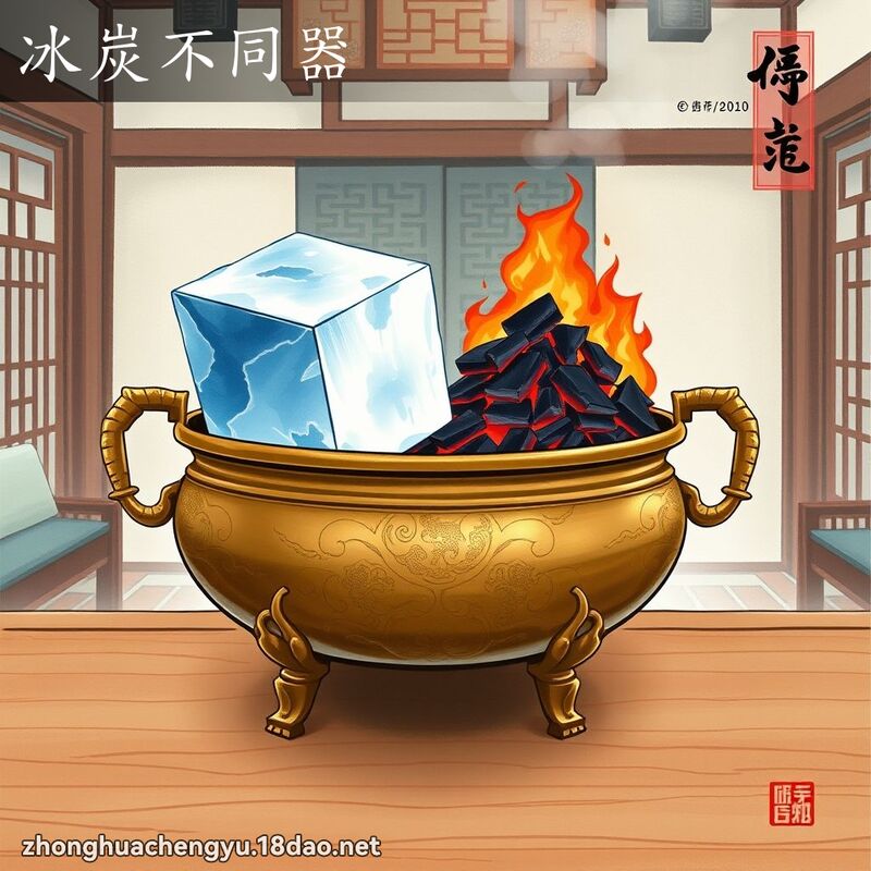 冰炭不同器 配图