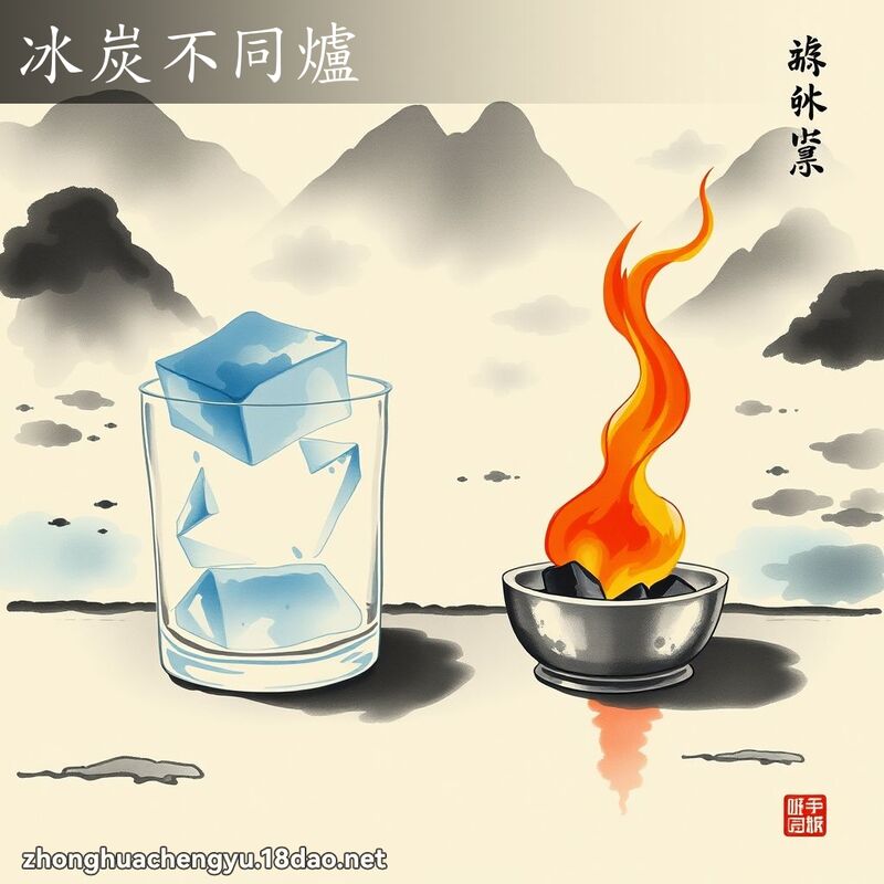 冰炭不同爐 配图