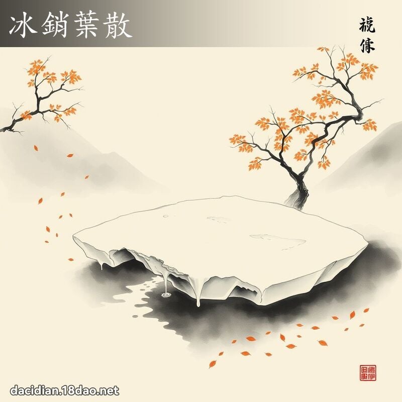 冰銷葉散 - 中華成語配圖