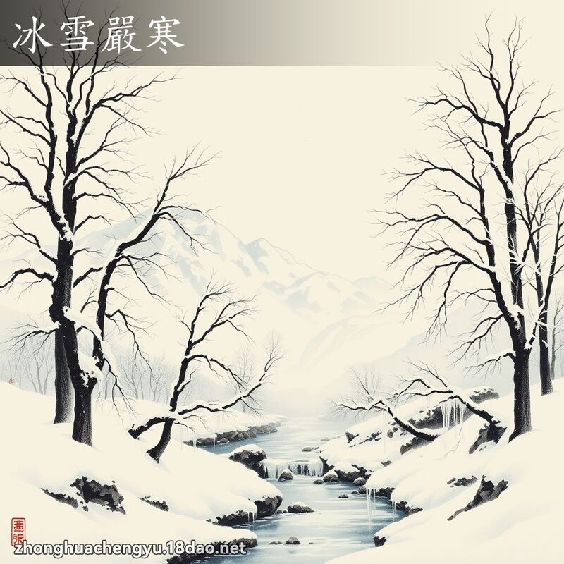 冰雪嚴寒 配图