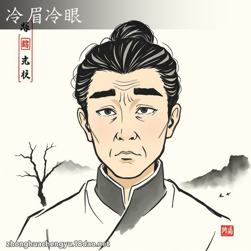 冷眉冷眼 配图