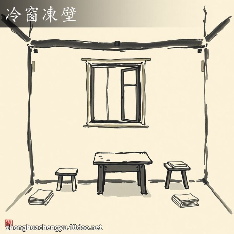 冷窗凍壁 配图