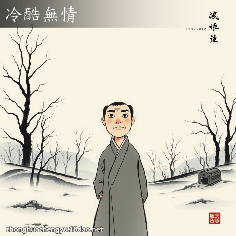 冷酷無情 - 中華成語配圖