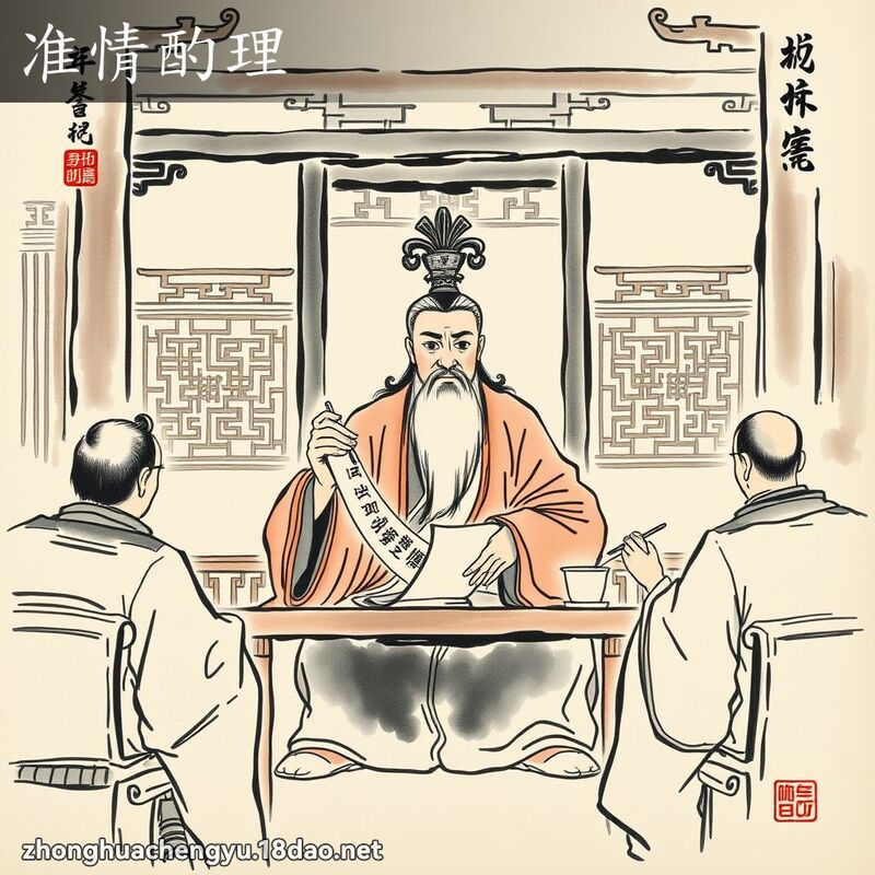 准情酌理 配图
