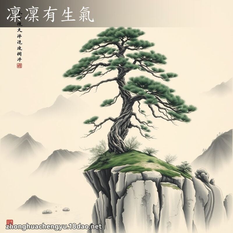 凜凜有生氣 - 中華成語配圖