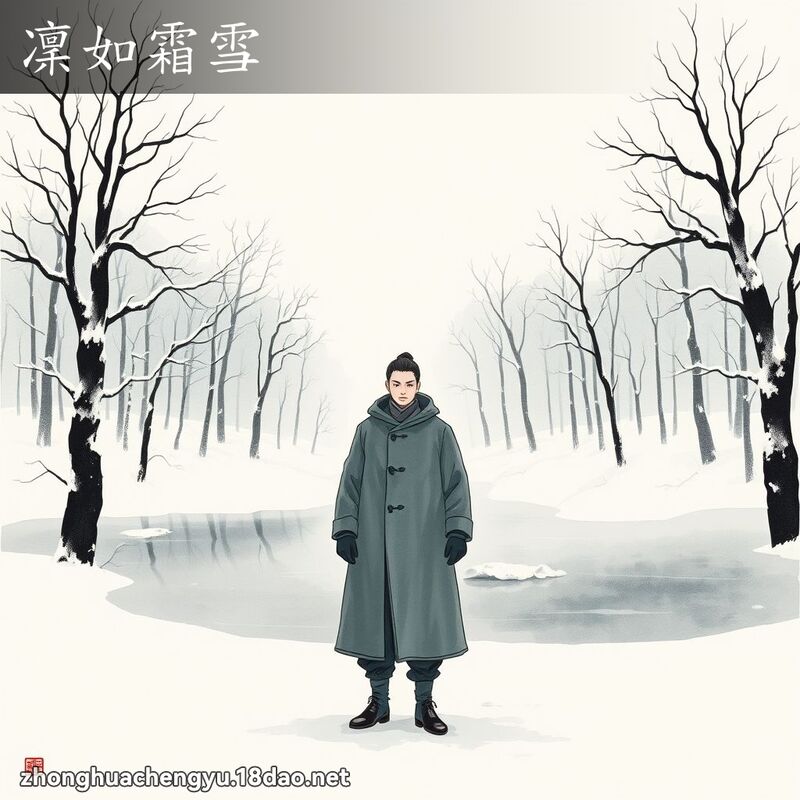 凜如霜雪 - 中華成語配圖