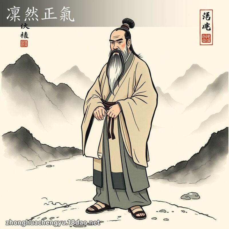 凜然正氣 - 中華成語配圖
