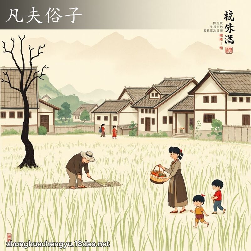 凡夫俗子 - 中华成语配图