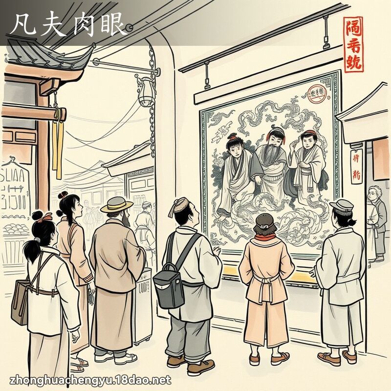 凡夫肉眼 - 中华成语配图