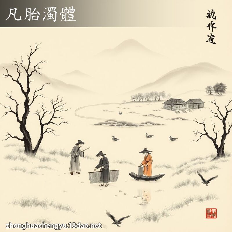 凡胎浊体 - 中华成语配图