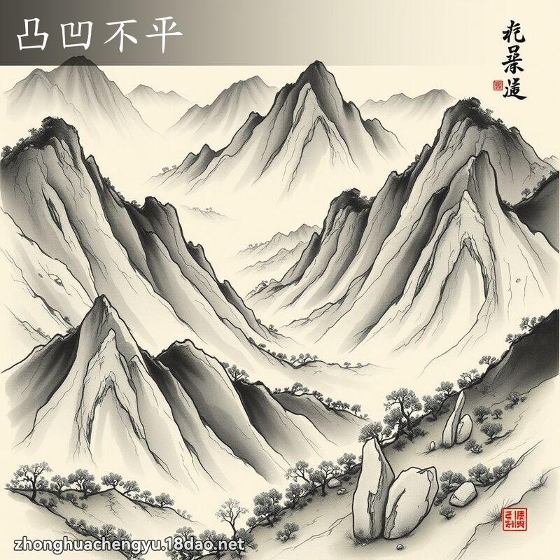 凸凹不平 配图