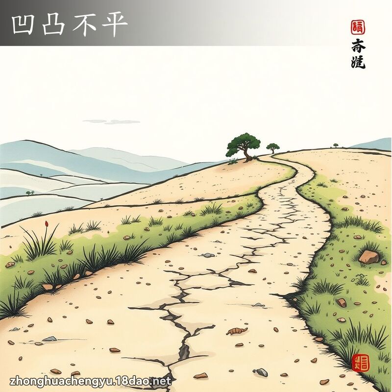 凹凸不平 配图